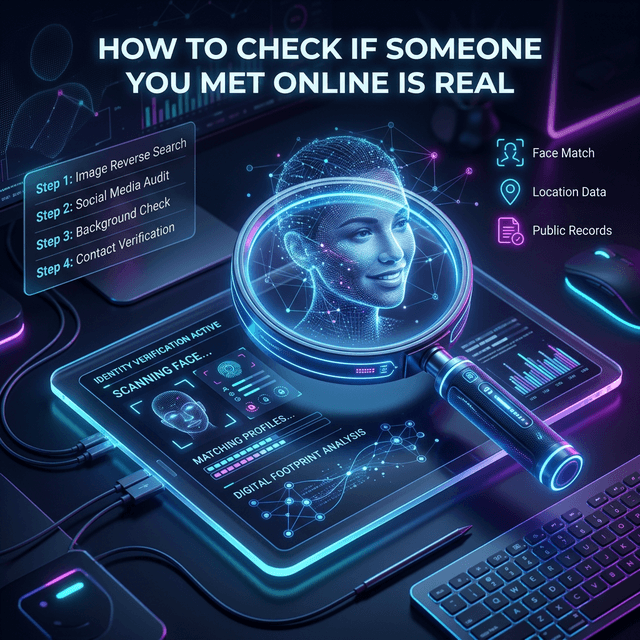 How to Check If Someone You Met Online Is Real (2026 Guide)